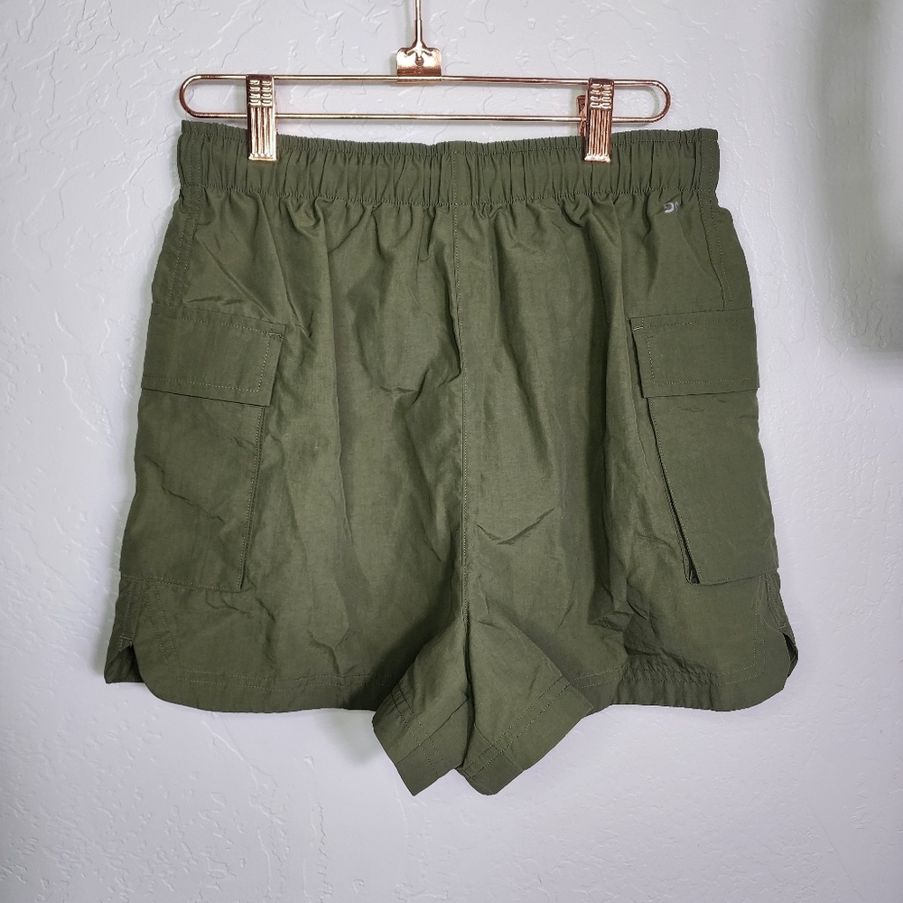 NEW DSG Olive Green Nylon Woven High Rise Shorts‎ Size XS